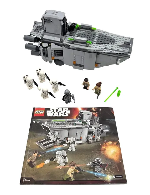 LEGO Star Wars 75103 First Order Transporter Complete w/ Minifigures & Manual 
