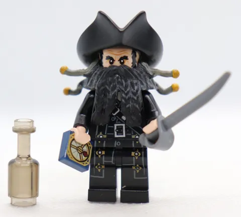Captain Blackbeard 4192 4195 Black Beard POC Pirates Caribbean LEGO® MiniFigure