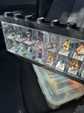 Collection of 16 STAR WARS LEGO Figures with LEGO Display Case Included. No Box