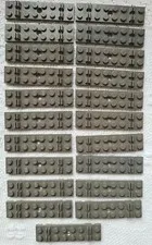 Lego Train Track, Dark Gray, 4.5V 12V Plate 2x8. 4166 Vintage X21