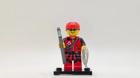 LEGO minifigure Mountain Climber col11-9 col171 CMF Series 11 rope pick-axe