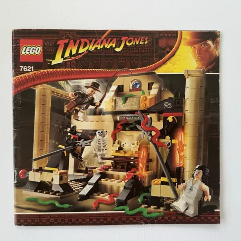 Genuine LEGO Indiana Jones Set 7621 Escape from the Last Tomb Instruction Manual