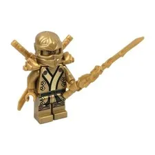 Lego Ninjago Lloyd Golden Ninja The Final Battle Minifigure njo073 w/ Sword Used