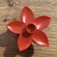 LEGO Red Plant & Flower Piece, Flower Set, Plastic, Flowers Interest, 1pc DUPLO
