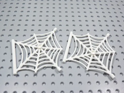 LEGO Lot of 2 White Spider Web w/ Bar Halloween Minifig BV