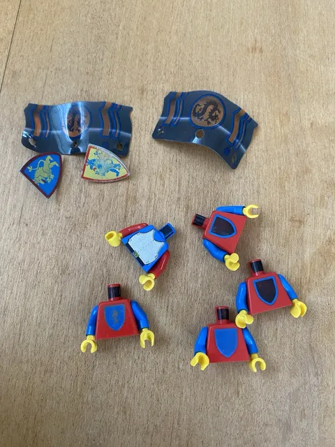 Collection of Vintage Lego Castle Minifigure Parts