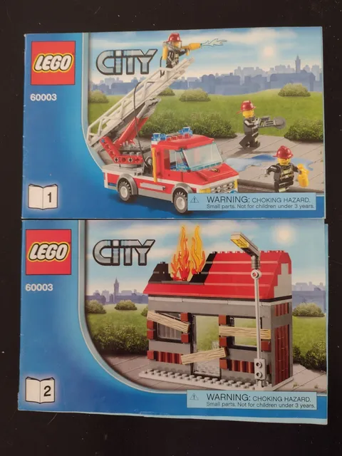 lego city booklets 1-2 for set 60003