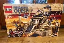 LEGO 7327 Scorpion Pyramid Pharaoh's Quest complete In Box Manuals & Minifigs EX