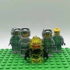 Lego Minifigures Power Miners Rock Monster Combustix Lot Of 5