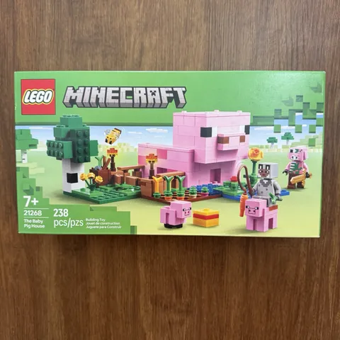 LEGO Minecraft Baby Pig House 21268 Complete Building Toy Minifigures Age 7+ NEW