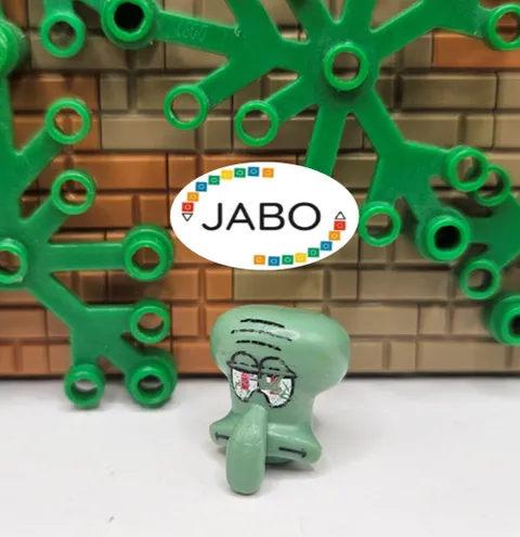 (S12/8/20) LEGO 64767pb01 Head Modified Squidward