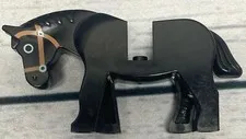 Lego Minifigure Horse Black With Brown 