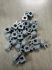 LEGO 4085d Dark Bluish Gray Modified 1x1 Open O Clip Thick Vertical Grip 23pc