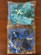 LEGO Sealed Bag of Light Blue/Teal & Blue/Navy LEGO Bricks Building Block Pieces