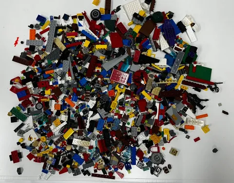Genuine LEGO Bulk Lot 2 Lbs Mixed Bricks Parts Pieces Random Assorted Wheels Blo
