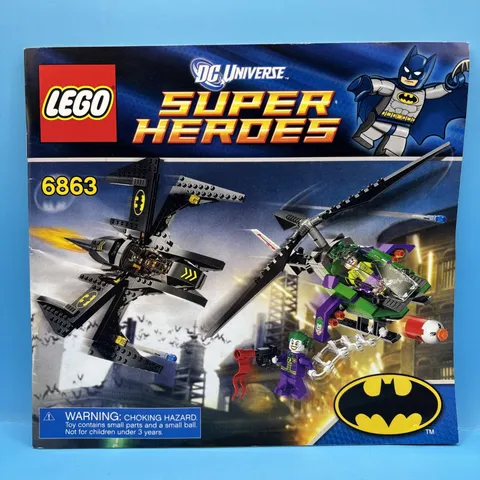 2012 Lego DC Universe Super Heroes #6863 76-page Building Manual Booklet- Batman