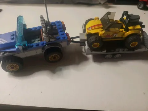 LEGO City 60082 Dune Buggy Trailer 222 Pcs Complete W/O MiniFigs