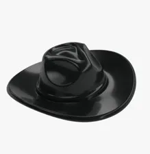 LEGO Black Cowboy Hat Minifigure Accessory Western Hat 13565 Head Sheriff