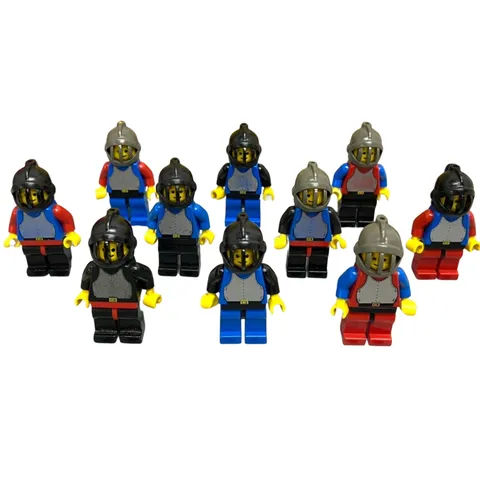 LEGO Castle Minifigures x10 Crusaders Black Falcons Black Knights Armor