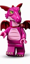 LEGO Pink Dragon Minifigure with Wings Plastic Figure Dragons Interest