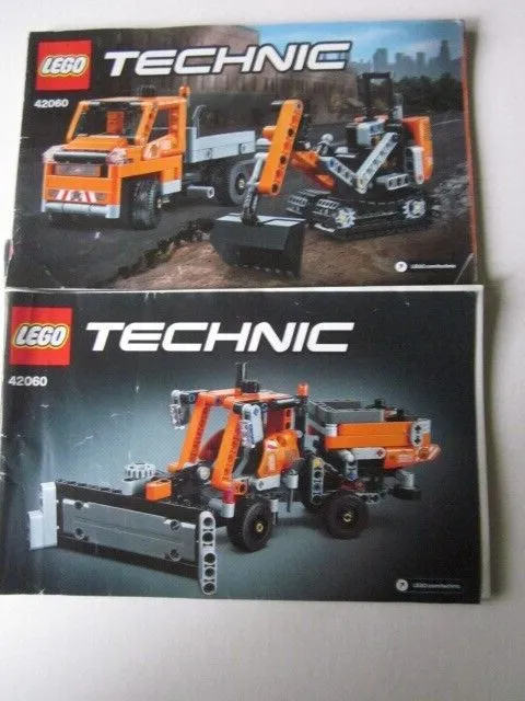 LEGO Technic instructions instruction 42060 2 pieces parts road service vehicles