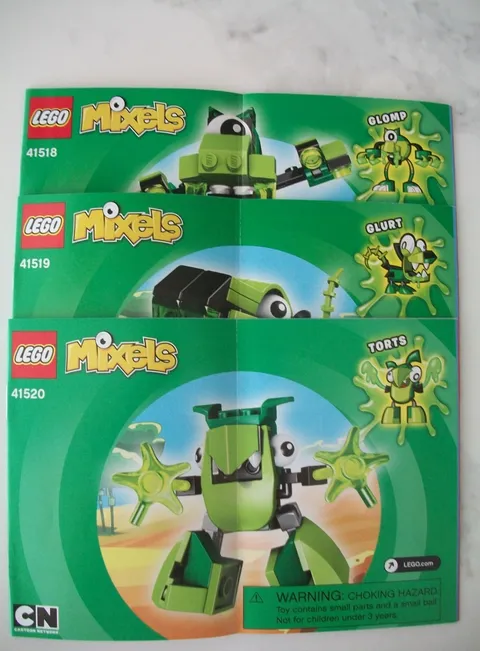 LEGO MIXELS INSTRUCTION MANUALS ONLY LOT 41518 41519 41520 * NO BRICKS* 111