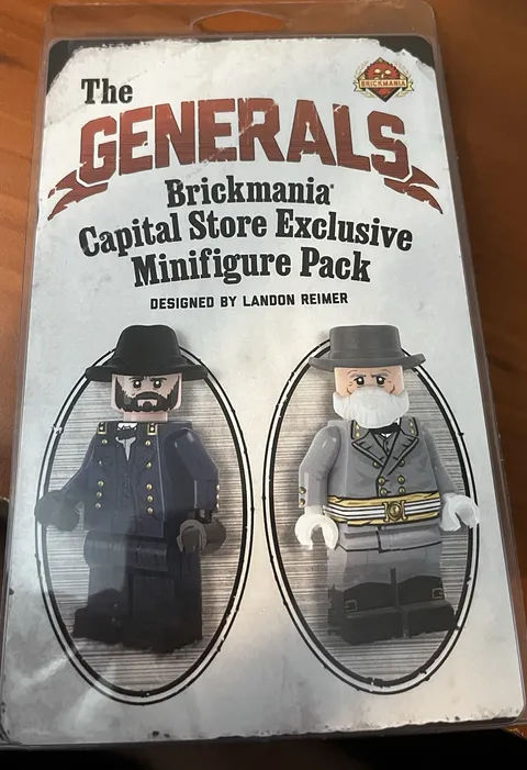 Brickmania The Generals Limited Edition 2 Minifigure Pack BMF571 Grant & Lee