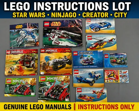EGO Instructions Lot Star Wars Ninjago Creator City Manuals Booklets VTG
