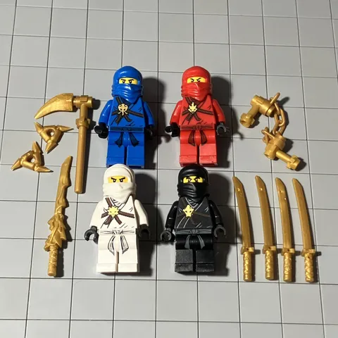 Lego Ninjago The Golden Weapons Minifigure Lot Of 4 njo001 D8 75