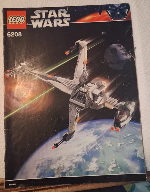 Lego Star Wars Instruction Manual Only 6208 B-Wing  GUC No Bricks