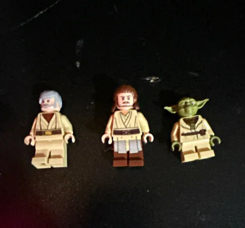 LEGO Star Wars Minifigure Lot 3 Luke Skywalker Obi-Wan Kenobi Yoda