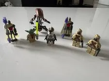 7x Lego Star Wars Minifigures 2x Magnaguard, Droideka,Yoda,Trooper FREE SHIPPING
