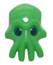 LEGO Bright Green Minifigure Alien Head 4 Mouth Tentacles space creature 6265506
