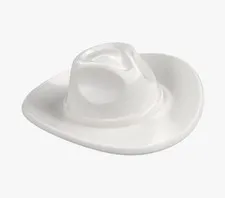 LEGO White Cowboy Hat Minifigure Accessory Western Hat 13565 6564867 Head Cowgirl