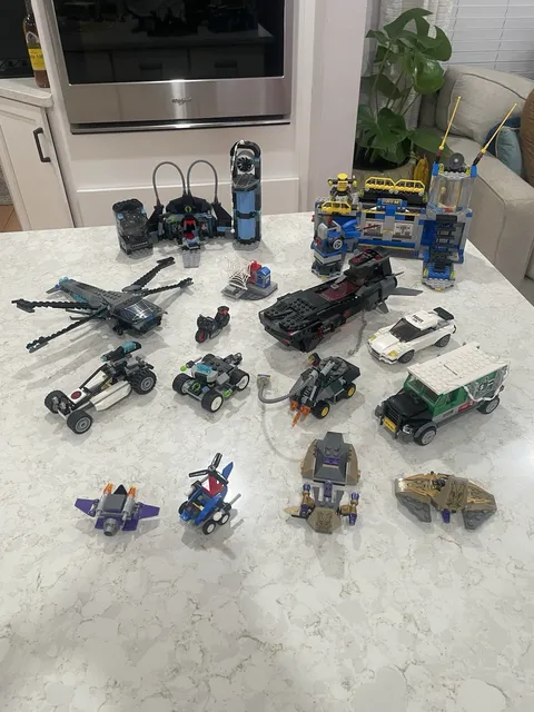 Lego Marvel Lot Of Ships Home Bases Vehicles Flying Jets Hulk Spiderman Total 15