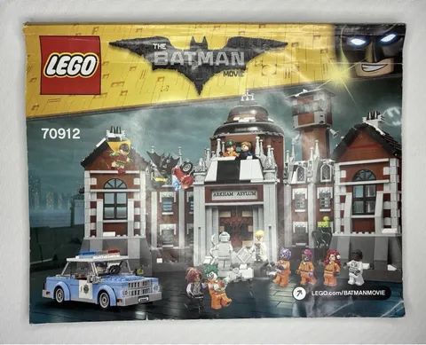 LEGO Batman Movie Arkham Asylum 70912 Instruction Manual Booklet Only No Bricks