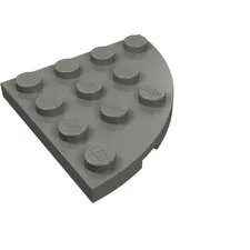 10x LEGO® Part 30565 - Plate, Round Corner 4 x 4