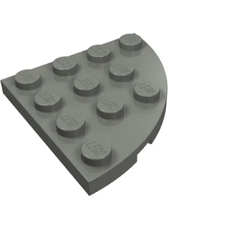10x LEGO® Part 30565 - Plate, Round Corner 4 x 4
