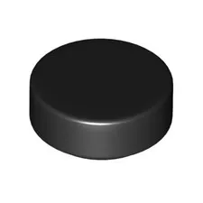 Lego Brick Part 50x Black 1x1 Round Tile Dot Studless Plate - 6284070 35381 NEW