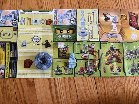 LEGO NINJAGO NRG Zane njo69 w/ accessories and manual (read description)