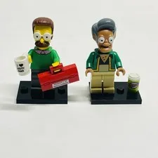 LEGO The Simpsons Series 1 Collectible Minifigures 71005  Apu + NED Flanders