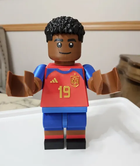 Spain Soccer Player Custom #19 Lamine Yamal