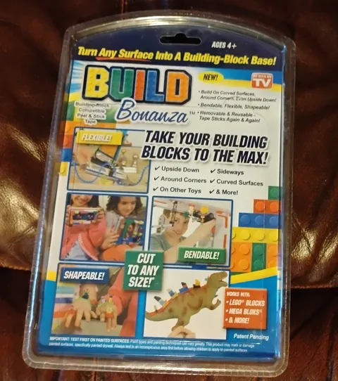 Lego Peel and Stick Tape strips Build Bonanza New ~As Seen On Tv~