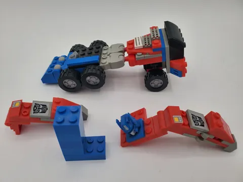 Hasbro KRE-O Transformers OPTIMUS PRIME Basic Figure INCOMPLETE Parts Lot
