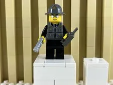 Lego Custom Sheriff Police Real And Custom Parts. Hat, Vest, Taser, And Radio