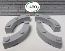 (F11/15/5) LEGO 4x72140 Quarter Brick Round Brick 4x4 New Light Gray