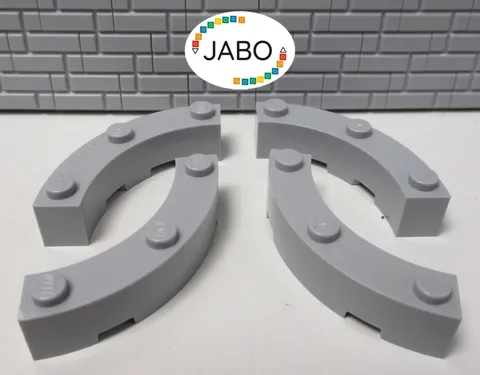 (F11/15/5) LEGO 4x72140 Quarter Brick Round Brick 4x4 New Light Gray
