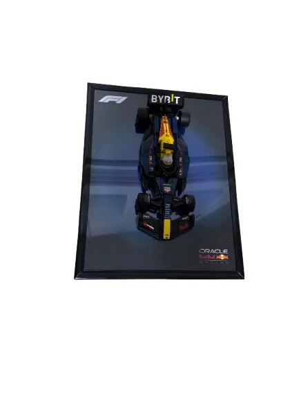 F1 Red Bull Lego Speed Champions Wall Display & Completed Lego Set