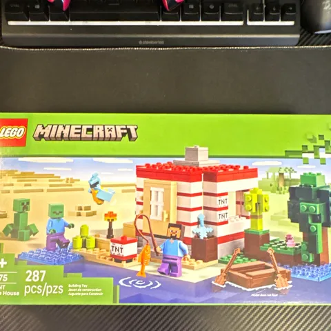 LEGO Minecraft 21275 The TNT Jungle House 287pcs 8+ Steve Creeper Zombie