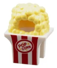Lego 71034 Popcorn Minifig MASK Yellow Hair Costume Box Red Stripes Part D102